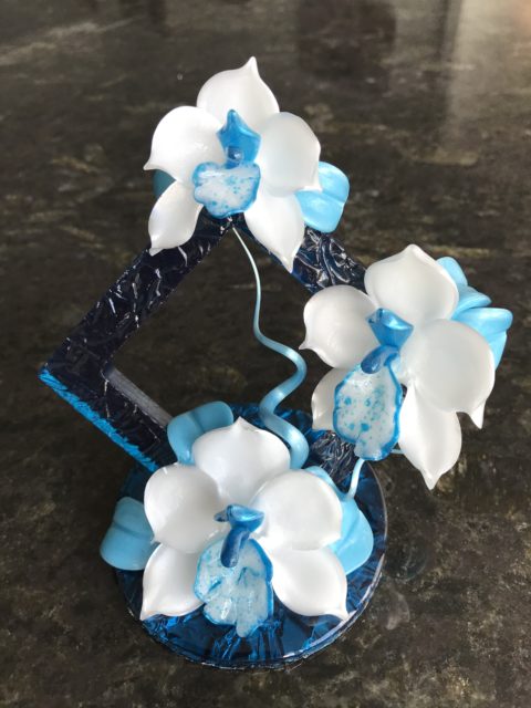 fleur bleu